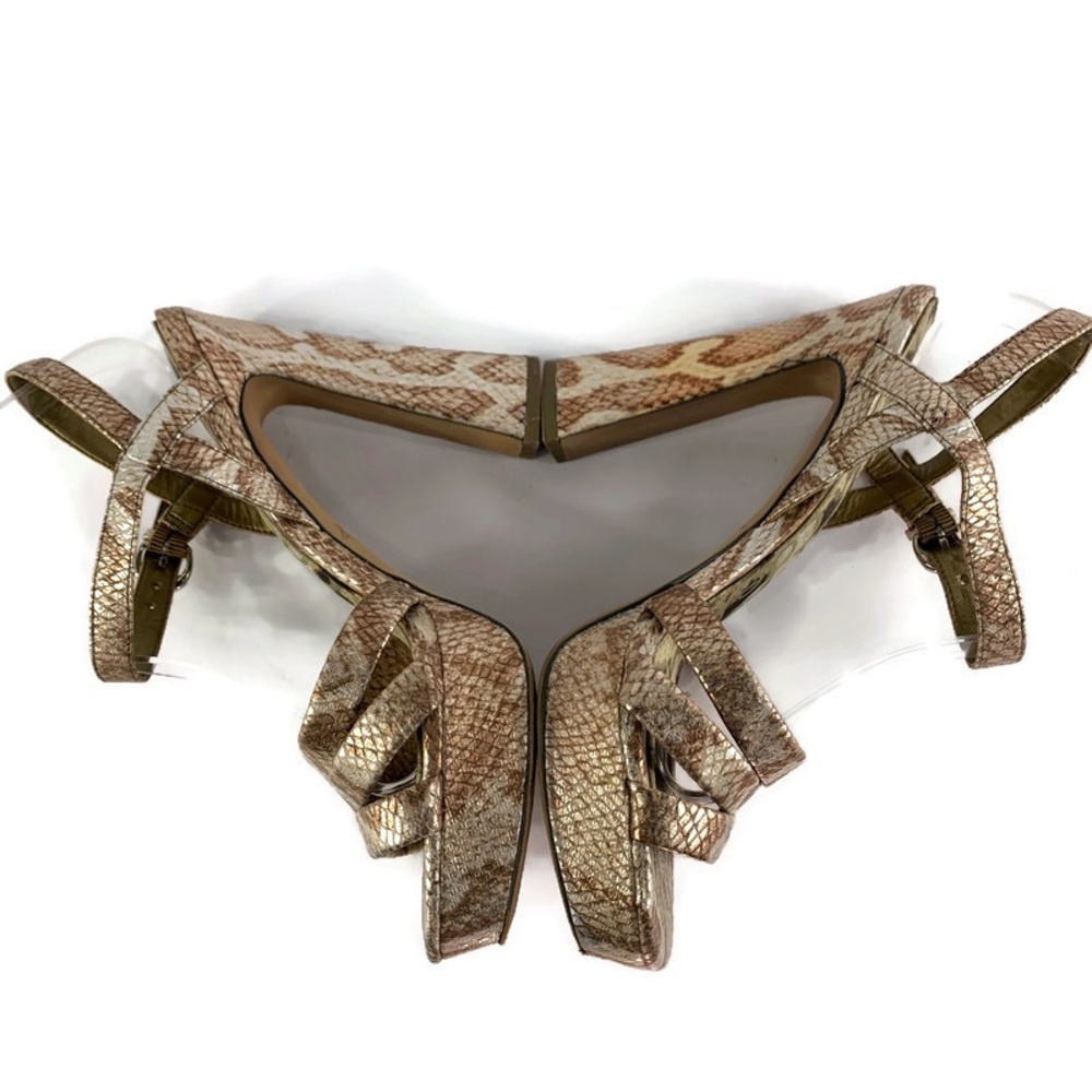 Sam Edelman Taryn Python Snake Heels Size 8m - image 8